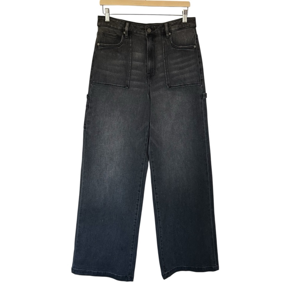 Hidden | Grey Wash Wide Leg Carpenter Jeans, Size 31, 33” Inseam